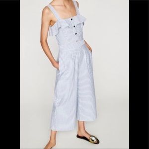 New Zara striped jumpsuit